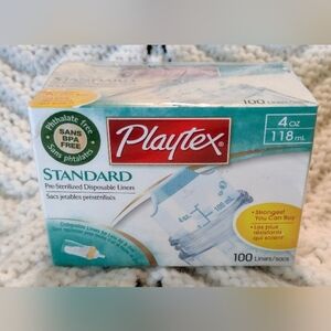 Playtex Standard 4 oz Pre-Sterilized Disposable Liners 100 ct NEW 2006
